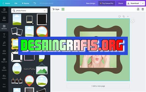 cara menambahkan hiasan pada gambar dengan canva