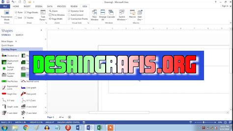 cara membuat ukuran canvas di visio 2016