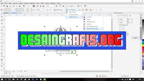 cara menurunkan opacity di coreldraw x7