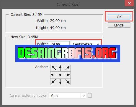 cara resize ukuran canvas photoshop