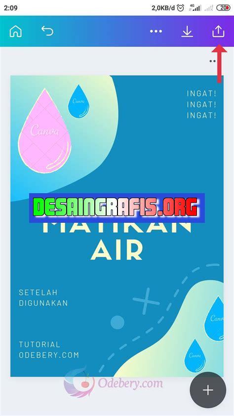 cara menyimpan poster di canva jika unduh tidak bisa