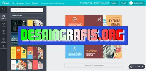 cara membuat brosur di aplikasi canva