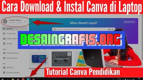 cara instal canva di laptop