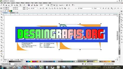 cara buat kartu nama di coreldraw x7