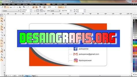 cara membuat kartu nama dengan coreldraw x3