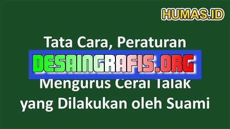 Tata Cara Mengurus Perceraian