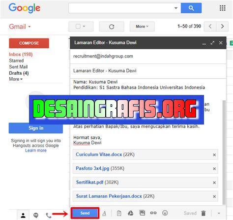 cara mengirim gambar desain di canva lewat eail