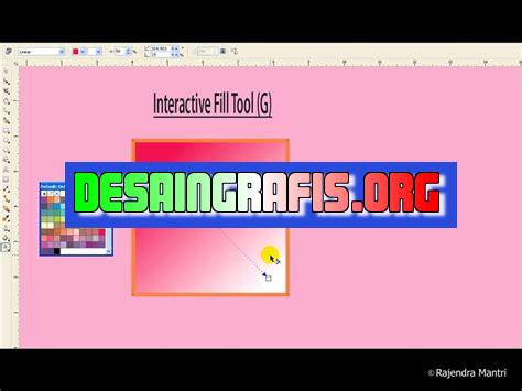 cara menggunakan interactive fill tool pada coreldraw