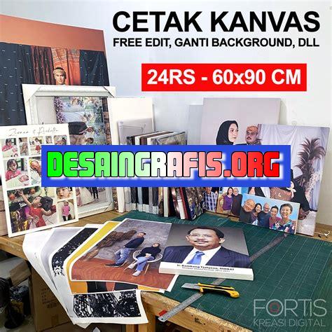 cara cetak foto di tas canvas