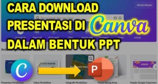 cara download presentsasi canva dalam ppt