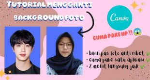 cara mengganti background foto di canva